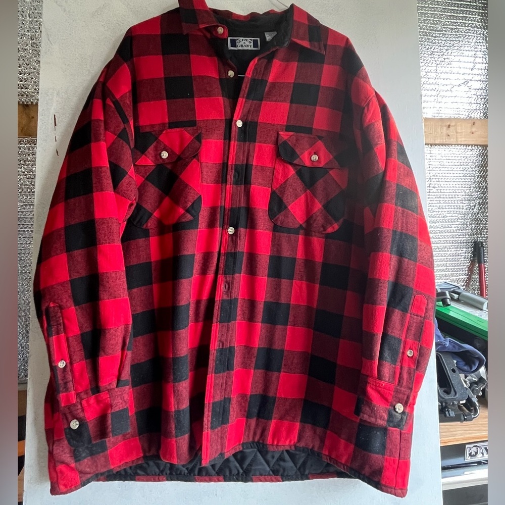 Sutter & Grant Red and Black Plaid Jacket
